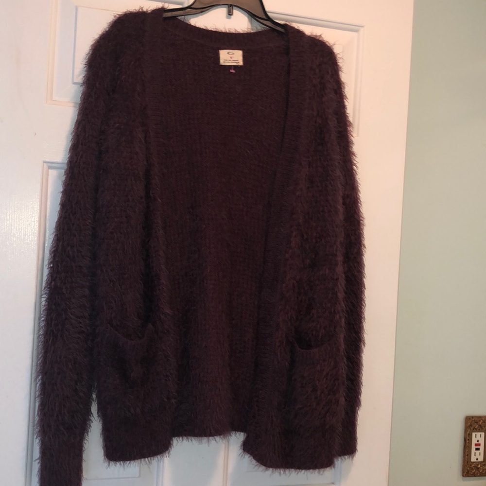 Anthropologie pins and needles eyelash cardigan